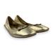 Kate Spade Shoes | Kate Spade New York Claudette Gold Metallic Leather Slip On Flats Tiny Flaw | Color: Gold | Size: 6.5