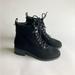 Michael Kors Shoes | Michael Kors Black Textile Rubber Outsole Combat Boots Size 8 | Color: Black | Size: 8