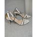 J. Crew Shoes | J Crew Crackled Leather Ankle Strap Heel Sandals | Color: White | Size: 9.5