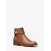 Michael Kors Shoes | Michael Michael Kors Jilly Faux Pebbled Leather Ankle Boot 6.5 Luggage New | Color: Brown | Size: 6.5