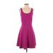 Old Navy Casual Dress - A-Line Scoop Neck Sleeveless: Purple Solid Dresses - Women's Size Small