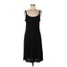 DressBarn Casual Dress - Slip dress: Black Solid Dresses - Women's Size 10