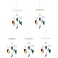 BESTonZON 5pcs Decorative Pendant Wind Chime Toy Decor Newborn Cot Wind Chime Ceiling Hanging Bed Mobile Music Decor Phones for Ceiling Mobile Toys Crib Felt Children's Room