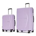 GinzaTravel Hardside Expandable Luggage with Spinner Wheels,TSA Lock, Lavender Purple, 2 Piece Set（20/28inch）, Business Style