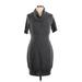 Ann Taylor LOFT Outlet Casual Dress - Sweater Dress: Gray Dresses - Women's Size Large Petite