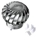 Roof Wind,Stainless Steel Turbine Ventilator Vents For All Weather, Rotating Chimney Cowl Cap Durable Air Vent Attic Ventilator For Houses Factory Attic Farm (Size : 300mm)