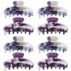 MAGICLULU 8 Pcs Hair Clip Hair Claw Clip Hair Accessories Hair Barrettes Hair Pin Clips for Thick Hair Jaw Clips for Hair Claw Clips Purple Hair Claw Medium Hairpin Headgear Plastic