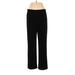 Coldwater Creek Casual Pants - High Rise Straight Leg Boyfriend: Black Bottoms - Women's Size Large