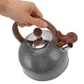 Whistling Kettle, 2.5l Stainless Steel Whistle Kettle Stainless Steel Whistle Kettle Stainless Steel Teapot Tea Kettle Stovetop Whistling Teapot for Water Boiling (Color : Gray)