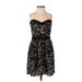 Kimchi Blue Casual Dress: Black Floral Dresses - Women's Size 4