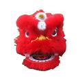 Quepiem Chinese Traditional Kids Lion Dance Mascot Costume Performance for 15+Ages Boys Girls Festival Performances(Red)