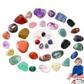 10 x Girls' Calendar Box Countdown Calendar Christmas Surprises - Exquisite and Odourless Scientific Christmas Gift with Rocks for Enthusiasts Wobblo