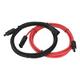 2Pcs Solar Extension Cable Connector Male Black Red Cord Wire Adapter Pv Extension Cable Wire Rope Connector Adaptor Connector Adapter Cable Pneumatic Swing Line Clamps (9M)