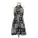 Shein Casual Dress - Mini Halter Sleeveless: Black Dresses - Women's Size Large