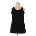 C9 By Champion Active Tank Top: Black Solid Activewear - Women's Size 2X-Large