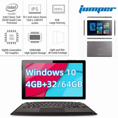 Jumper-Tablette EZSub 7 de 10.1 Pouces Windows 10 4 Go de RAM DDR3 64 Go de ROM Dean Façades