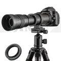 JINTU 420-800mm f/ 8.3 Teleobiettivo Messa a fuoco manuale per Canon EOS 60D 77D 70D 80D 90D 650D 750D 800D 7D T7i T7s T7 T6s con borsa