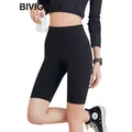 BIVIGAOS New Summer Elastic tinta unita Shark Biker Shorts donna vita alta Slim sport Yoga