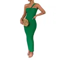 Dourbesty – robe longue moulante pour femmes robe de Cocktail décontractée asymétrique épaule