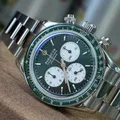 FARASUTE Men Automatic Watch 39mm Chronograph Mechanical Wristwatch Sapphire Mirror Sapphire Bezel