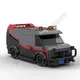 MOC City Police Station Car Brick Toy for Children Technical Car A-Team Van SWAT Team Truck