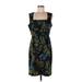 Jessica Howard Casual Dress - Party Square Sleeveless: Blue Floral Dresses - Women's Size 12