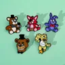 Cartoon Game FNAF Freddy's Fazbear Bear Enamel Pins Cute Five Nights Freddy Brooch Badge for Bag