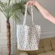 Canvas Women's Shopping Bag Flower Print Fashion Folidng Large Shopper Tote Purse Bags Pouch Travel