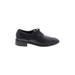 Barbara Barbieri Flats: Oxford Chunky Heel Minimalist Black Solid Shoes - Women's Size 36 - Almond Toe