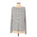 ALLSAINTS Long Sleeve Blouse: Gray Print Tops - Women's Size X-Small