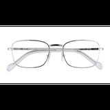 Male s rectangle Silver Metal Prescription eyeglasses - Eyebuydirect s Vogue Eyewear VO4258
