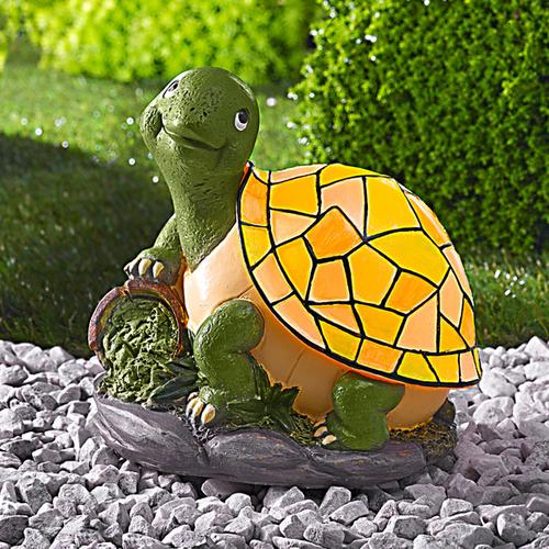 Garten Deko Solarleuchte Schildkröte wetterfest