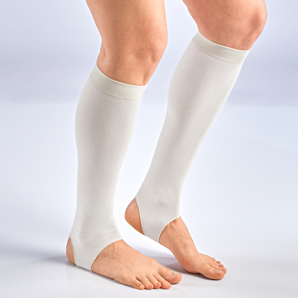 Stützstulpen für Damen creme, 2 Paar Image