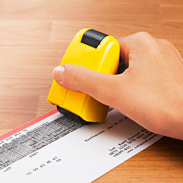 Datenschutz-Rollstempel Image