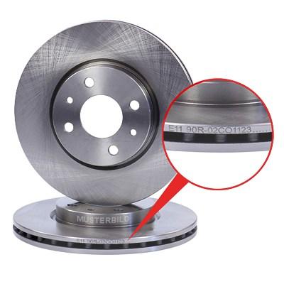 Bestprice 2x Bremsscheibe Vorderachse belüftet [Hersteller-Nr. 10600556] für Dacia, Renault Image