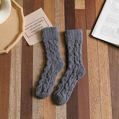 Fleece Socks Push for Women Men, Warm Soft Fluffy Socks Thick Cozy Sock Winter Christmas Socks for Women