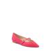 Crystal Buckle Pointed Toe Mary Jane Flat