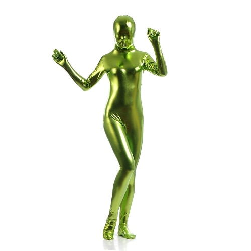 Glänzende Zentai-Anzüge Cosplay Kostüm Bodysuit Karnevalskostüm Ganzkörperanzug Herren Damen Sexy Kostüm Einfarbig Elasthan Latex Kostüm für Halloween