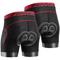 Herren Fahrradunterwäsche Fahhrad Gepolsterte Shorts / Gämse MTB Mountain Rennrad Sport 3D-Pad Radfahren Atmungsaktiv Rasche Trocknung Schwarz Grau Polyester Bekleidung Fahrradbekleidung / elastisch