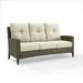 Crosley Furniture Rockport Outdoor Wicker Sofa Box 1Of2 Oatmeal/Light Brown