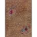 Brown 164 x 120 W in Rug - Doris Leslie Blau Vintage 10' x 13'8" Casual, Floral Red Handmade Wool Rug Wool | 164 H x 120 W in | Wayfair DLB-BB3350