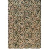 Brown 70 W in Rug - Doris Leslie Blau 5'10" x 8'9" Midcentury Tulip & Roses Handmade Wool American Hooked Rug Wool | Wayfair DLB-BB7109