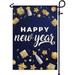 HGUAN Happy New Year Garden Flags - Happy Holiday Winter Double Sided Garden Flags for Yard Outdoor Outside Decoration