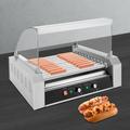 Hot Dog Roller 30 Hot Dog Capacity 11 Rollers Stainless Steel Sausage Cook Warmer Machine