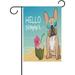 Hyjoy Summer Beach French Bulldog Puppy Garden Flag 12 x 18 Inch Vertical Double Sided Welcome Yard Garden Flag Seasonal Holiday Outdoor Decorative Flag for Patio Lawn Home Decor Farmhouse Party