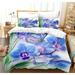 Butterfly Bedding Set Butterfly Duvet Cover Set Twin Full Queen King Size Blue Purple Butterflies Printed Comforter Cover Set for Girls Kids Teens 1 Quilt Cover 2 Pillowcases 3 Piece