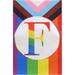 Progress Rainbow Pride Flag Rainbow Monogram Letter N Welcome Garden Flags Gay LGBT Pride Flag 12x 18 Double Sided Flax Initial Family Last Name Flags Outdoor Yard Decorative Flags Banner(N)