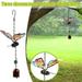 HTHJSCO Butterfly Wind Chime Garden Metal Wind Bell Tube Hanging Ornament for Indoor Decoration Outdoor Suitable