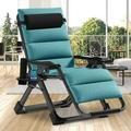 NLIBOOMLife Comfy Chair Recliner Chair for Bedroom and Living Room Folding Reclining Patio Chairs Lounge Chair with Removable Cushion for Indoor Outdoor