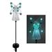 Memorial Day Garden Angel Stake Lights Angel Garden Outdoor LED Lights Eternal Light with 7 LEDs for Cemetery Grave Decorations Memorial Gift Christmas Memorial Present Yard Patio Art